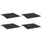 vidaXL Gartenstuhl-Kissen 4 Stk. Schwarz 50x50x3 cm Oxford-Gewebe vidaXL Gartenstuhl-Kissen 4 Stk. Schwarz 50x50x3 cm Oxford-Gewebe
