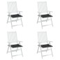 vidaXL Gartenstuhl-Kissen 4 Stk. Schwarz 50x50x3 cm Oxford-Gewebe vidaXL Gartenstuhl-Kissen 4 Stk. Schwarz 50x50x3 cm Oxford-Gewebe