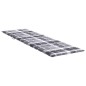 vidaXL Sonnenliegen-Auflage Grau Karomuster 200x70x3 cm Oxford-Gewebe vidaXL Sonnenliegen-Auflage Grau Karomuster 200x70x3 cm Oxford-Gewebe
