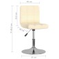 vidaXL Esszimmerstühle 2 Stk. Drehbar Creme Stoff vidaXL Esszimmerstühle 2 Stk. Drehbar Creme Stoff