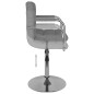 vidaXL Barhocker Hellgrau Stoff vidaXL Barhocker Hellgrau Stoff