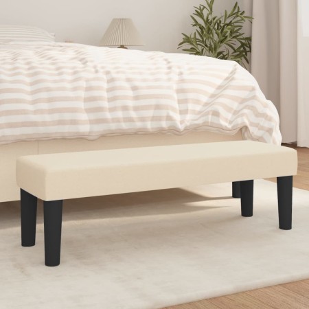 vidaXL Sitzbank Creme 100x30x30 cm Stoff
