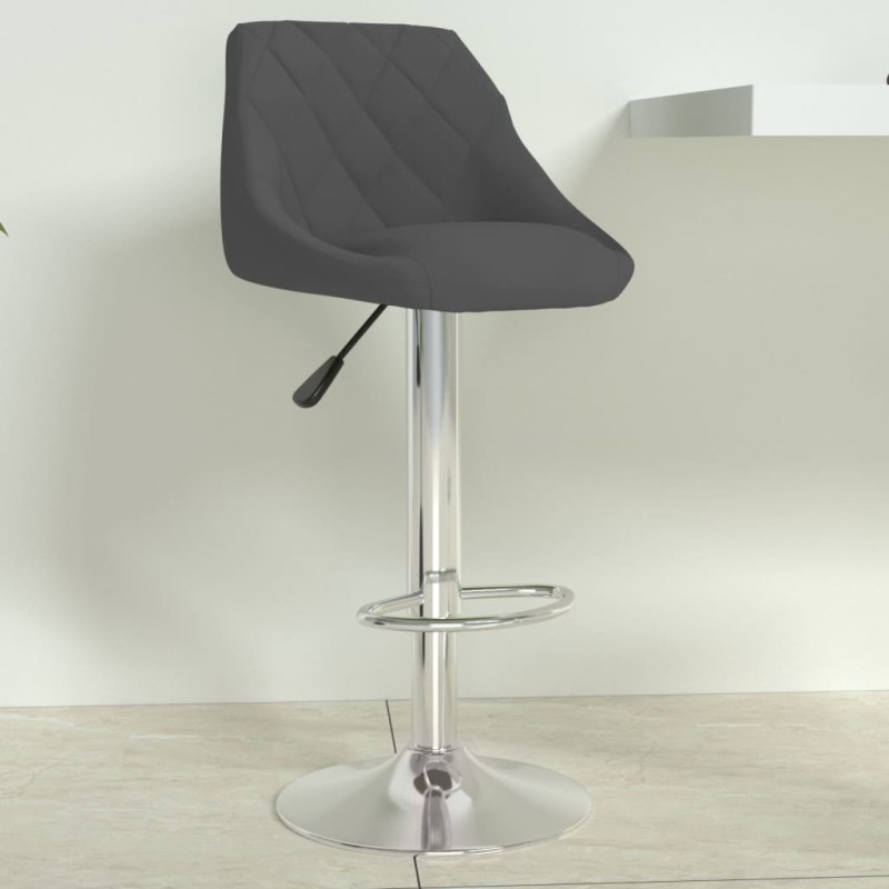 vidaXL Barhocker Dunkelgrau Samt vidaXL Barhocker Dunkelgrau Samt