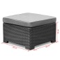 Keter Gartenhocker California Graphitgrau 233446 Keter Gartenhocker California Graphitgrau 233446