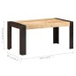 vidaXL Esstisch 160x80x76 cm Massivholz Mango vidaXL Esstisch 160x80x76 cm Massivholz Mango