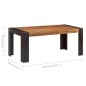 vidaXL Esstisch 180x90x76 cm Mango Massivholz vidaXL Esstisch 180x90x76 cm Mango Massivholz