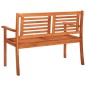 vidaXL 2-Sitzer-Gartenbank mit Auflage 120 cm Massivholz Eukalyptus vidaXL 2-Sitzer-Gartenbank mit Auflage 120 cm Massivholz Eukalyptus
