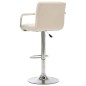 vidaXL Barhocker 2 Stk. Creme Stoff vidaXL Barhocker 2 Stk. Creme Stoff