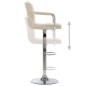 vidaXL Barhocker 2 Stk. Creme Stoff vidaXL Barhocker 2 Stk. Creme Stoff