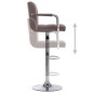 vidaXL Barhocker 2 Stk. Taupe Stoff vidaXL Barhocker 2 Stk. Taupe Stoff