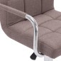 vidaXL Barhocker 2 Stk. Taupe Stoff vidaXL Barhocker 2 Stk. Taupe Stoff