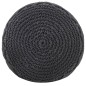 vidaXL Makramee Sitzpuff Handgefertigt Anthrazit 45 x 30 cm Baumwolle vidaXL Makramee Sitzpuff Handgefertigt Anthrazit 45 x 30 cm Baumwolle