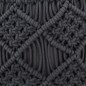 vidaXL Makramee Sitzpuff Handgefertigt Anthrazit 45 x 30 cm Baumwolle vidaXL Makramee Sitzpuff Handgefertigt Anthrazit 45 x 30 cm Baumwolle