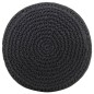 vidaXL Makramee Sitzpuff Handgefertigt Anthrazit 45 x 30 cm Baumwolle vidaXL Makramee Sitzpuff Handgefertigt Anthrazit 45 x 30 cm Baumwolle
