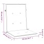 vidaXL Gartenstuhlauflagen für Niedriglehner 2 Stk. 100x50x3 cm vidaXL Gartenstuhlauflagen für Niedriglehner 2 Stk. 100x50x3 cm