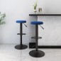 vidaXL Barhocker 2 Stk. Blau Samt vidaXL Barhocker 2 Stk. Blau Samt