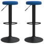 vidaXL Barhocker 2 Stk. Blau Samt vidaXL Barhocker 2 Stk. Blau Samt