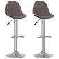 vidaXL Barhocker 2 Stk. Taupe Stoff vidaXL Barhocker 2 Stk. Taupe Stoff