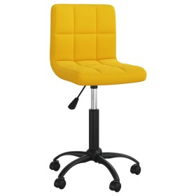 vidaXL Bürostuhl Drehbar Senfgelb Samt