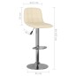 vidaXL Barhocker 2 Stk. Creme Stoff vidaXL Barhocker 2 Stk. Creme Stoff