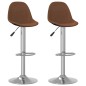 vidaXL Barhocker 2 Stk. Braun Stoff vidaXL Barhocker 2 Stk. Braun Stoff