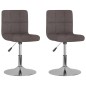 vidaXL Esszimmerstühle 2 Stk. Drehbar Taupe Stoff vidaXL Esszimmerstühle 2 Stk. Drehbar Taupe Stoff