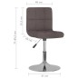 vidaXL Esszimmerstühle 2 Stk. Drehbar Taupe Stoff vidaXL Esszimmerstühle 2 Stk. Drehbar Taupe Stoff