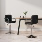 vidaXL Esszimmerstühle 2 Stk. Drehbar Schwarz Kunstleder vidaXL Esszimmerstühle 2 Stk. Drehbar Schwarz Kunstleder