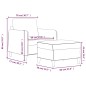 vidaXL Sessel mit Hocker Taupe 60 cm Stoff vidaXL Sessel mit Hocker Taupe 60 cm Stoff