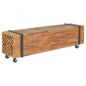 vidaXL TV-Schrank 110x30x32,5 cm Massivholz Teak vidaXL TV-Schrank 110x30x32,5 cm Massivholz Teak