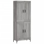 Highboard Grau Sonoma 69,5x34x180 cm Holzwerkstoff Highboard Grau Sonoma 69,5x34x180 cm Holzwerkstoff