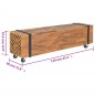 vidaXL TV-Schrank 110x30x32,5 cm Massivholz Teak vidaXL TV-Schrank 110x30x32,5 cm Massivholz Teak