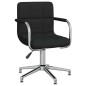 vidaXL Esszimmerstuhl Drehbar Schwarz Stoff vidaXL Esszimmerstuhl Drehbar Schwarz Stoff