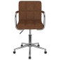 vidaXL Esszimmerstuhl Drehbar Braun Stoff vidaXL Esszimmerstuhl Drehbar Braun Stoff