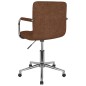vidaXL Esszimmerstuhl Drehbar Braun Stoff vidaXL Esszimmerstuhl Drehbar Braun Stoff