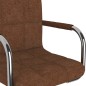 vidaXL Esszimmerstuhl Drehbar Braun Stoff vidaXL Esszimmerstuhl Drehbar Braun Stoff