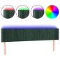 vidaXL LED Kopfteil Dunkelgrün 203x16x78/88 cm Samt vidaXL LED Kopfteil Dunkelgrün 203x16x78/88 cm Samt