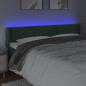 vidaXL LED Kopfteil Dunkelgrün 203x16x78/88 cm Samt vidaXL LED Kopfteil Dunkelgrün 203x16x78/88 cm Samt