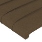 vidaXL Bettgestell mit Kopfteil Dunkelbraun 100x200 cm Stoff vidaXL Bettgestell mit Kopfteil Dunkelbraun 100x200 cm Stoff