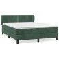 vidaXL Boxspringbett mit Matratze Dunkelgrün 140x200 cm Samt vidaXL Boxspringbett mit Matratze Dunkelgrün 140x200 cm Samt