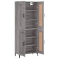 Highboard Grau Sonoma 69,5x34x180 cm Holzwerkstoff Highboard Grau Sonoma 69,5x34x180 cm Holzwerkstoff