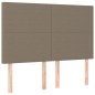 vidaXL Boxspringbett mit Matratze Taupe 160x200 cm Stoff vidaXL Boxspringbett mit Matratze Taupe 160x200 cm Stoff