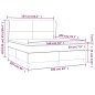 vidaXL Boxspringbett mit Matratze Taupe 160x200 cm Stoff vidaXL Boxspringbett mit Matratze Taupe 160x200 cm Stoff