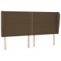 vidaXL Boxspringbett mit Matratze Dunkelbraun 200x200 cm Stoff vidaXL Boxspringbett mit Matratze Dunkelbraun 200x200 cm Stoff