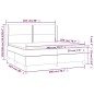 vidaXL Boxspringbett mit Matratze Dunkelbraun 200x200 cm Stoff vidaXL Boxspringbett mit Matratze Dunkelbraun 200x200 cm Stoff