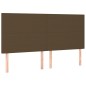 vidaXL Boxspringbett mit Matratze & LED Dunkelbraun 200x200 cm Stoff vidaXL Boxspringbett mit Matratze & LED Dunkelbraun 200x200 cm Stoff