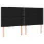vidaXL Boxspringbett mit Matratze & LED Schwarz 200x200 cm Stoff vidaXL Boxspringbett mit Matratze & LED Schwarz 200x200 cm Stoff