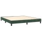 vidaXL Boxspringbett mit Matratze Dunkelgrün 180x200 cm Samt vidaXL Boxspringbett mit Matratze Dunkelgrün 180x200 cm Samt