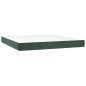 vidaXL Boxspringbett mit Matratze Dunkelgrün 180x200 cm Samt vidaXL Boxspringbett mit Matratze Dunkelgrün 180x200 cm Samt