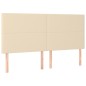 vidaXL Boxspringbett mit Matratze Creme 180x200 cm Stoff vidaXL Boxspringbett mit Matratze Creme 180x200 cm Stoff
